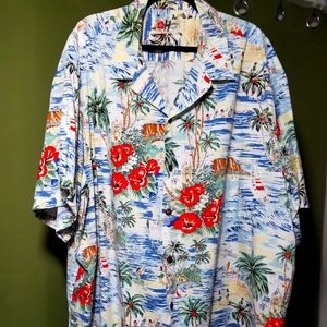 Mens Hilo Hattie 5xl Red Hibiscus
